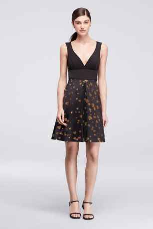 Black and Gold Bridesmaid Dresses